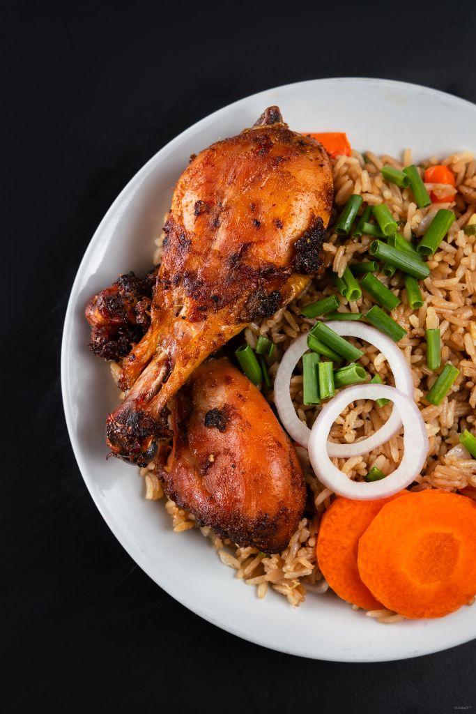 Fried rice close-up