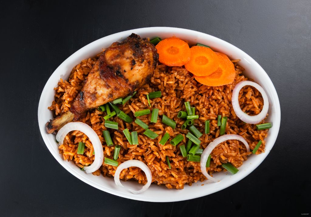 Jollof rice close-up