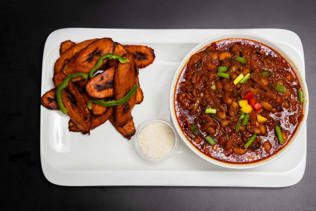 Red red with fried plantain