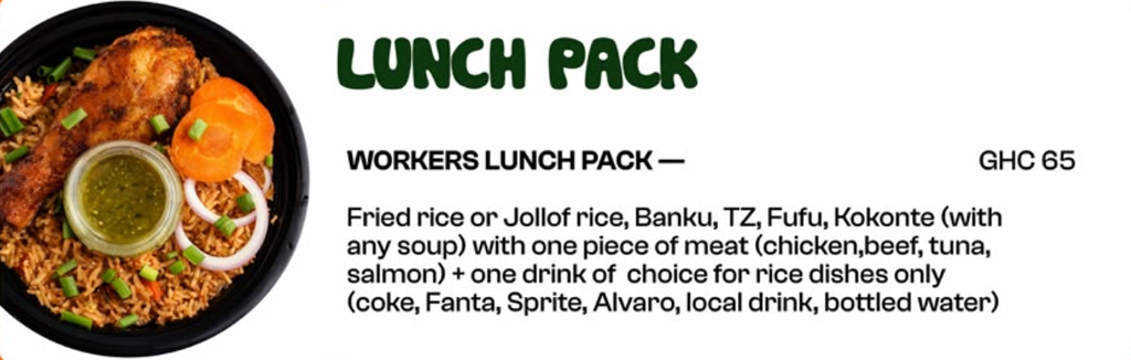 Lunch pack flyer
